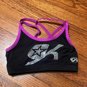 GK Elite Black & Purple Sports Bra!!!!